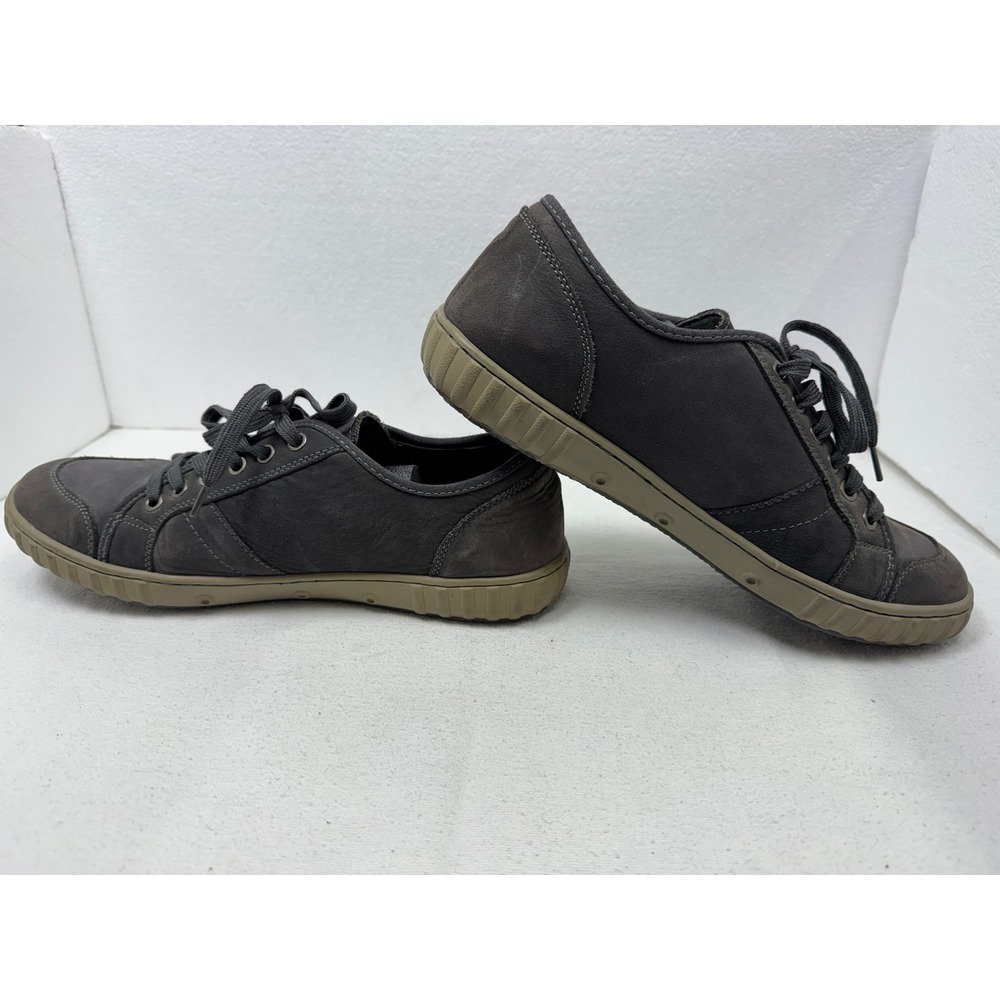 Muk Lugs Sneakers Mens Size 10 Gray Leather Low Top Lace Up Casual - Picture 6 of 11